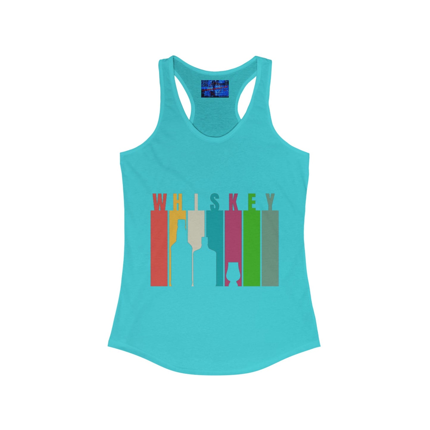 Whiskey spelled with an 'e' Women's Racerback Tank Top by cypherpunkgear.com