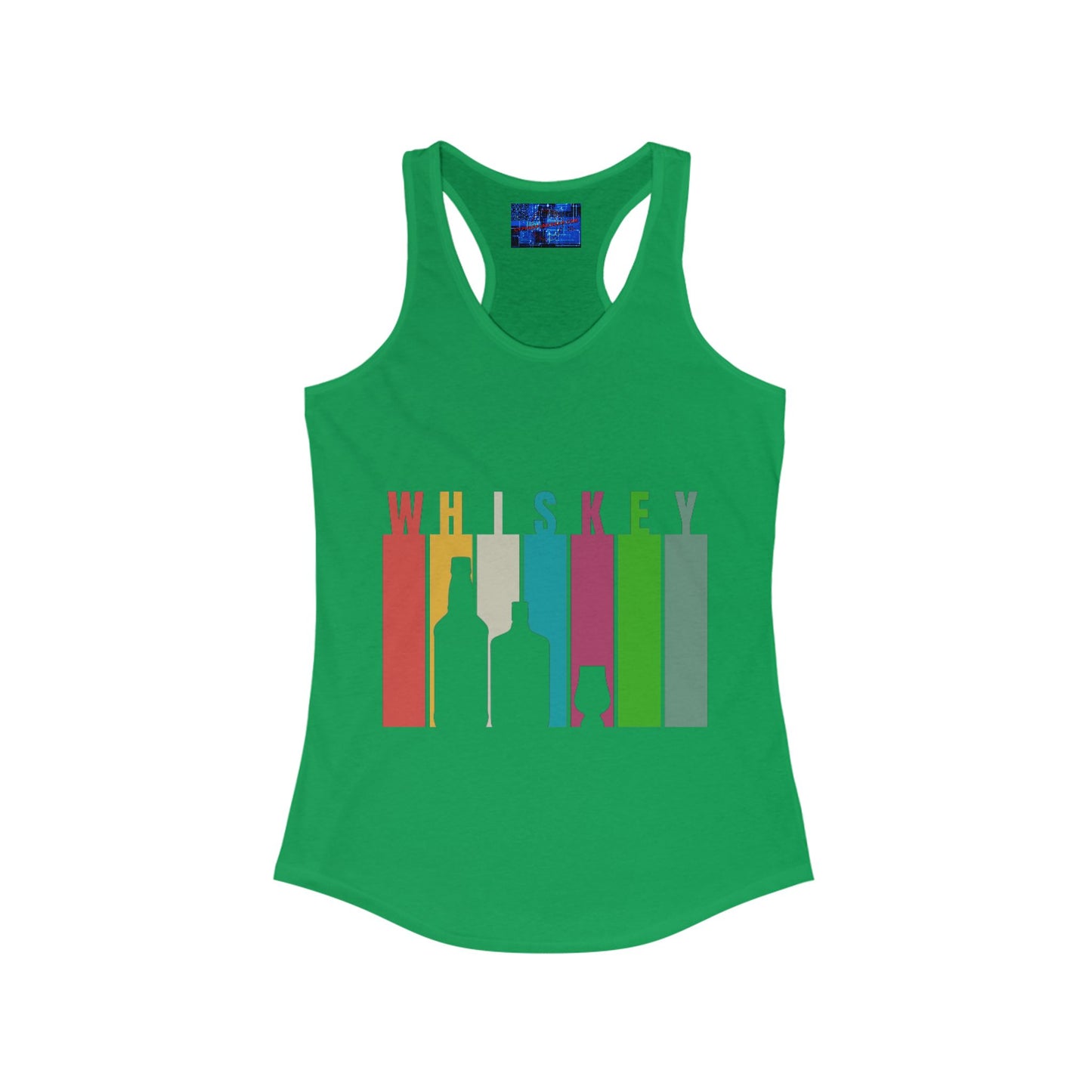Whiskey spelled with an 'e' Women's Racerback Tank Top by cypherpunkgear.com