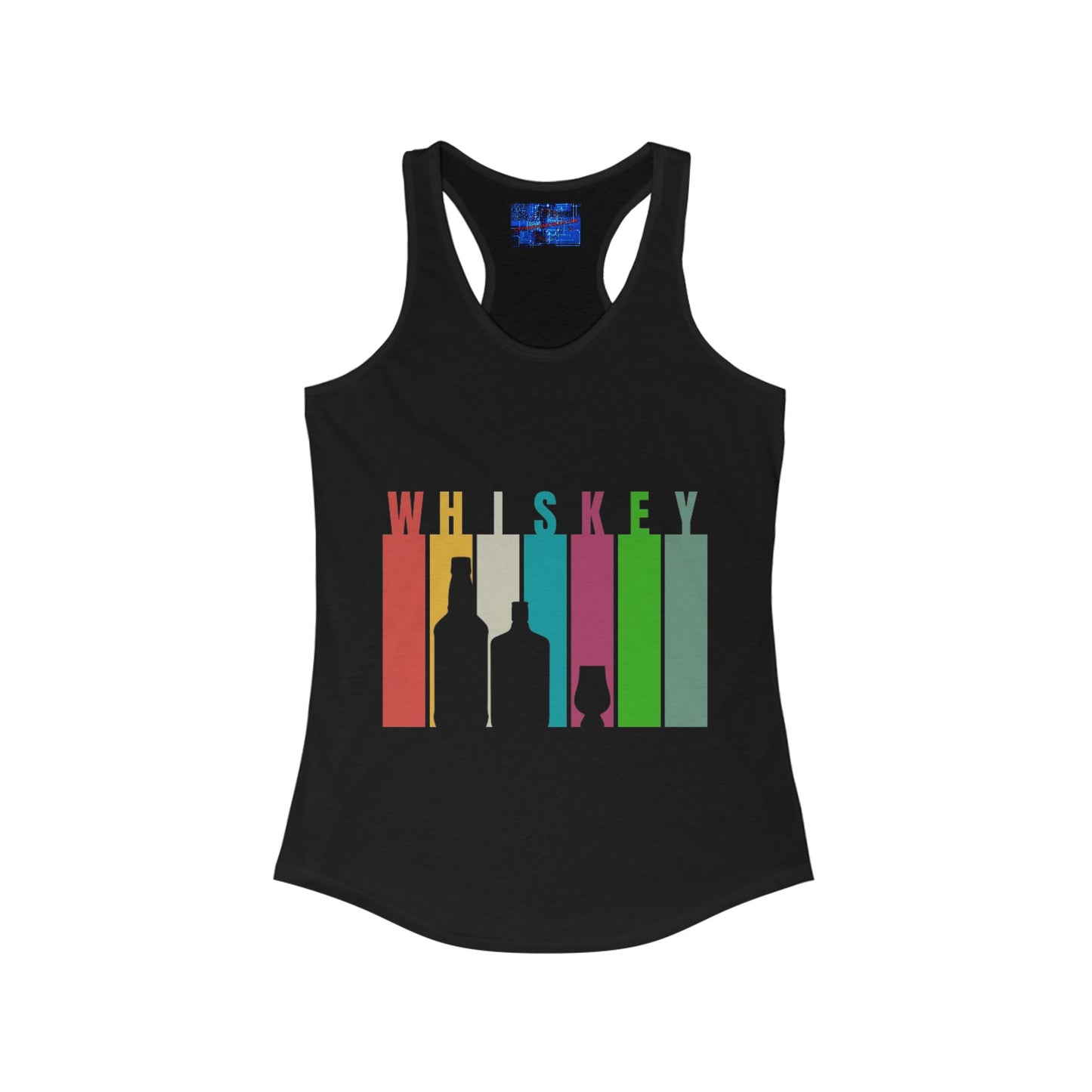 Whiskey spelled with an 'e' Women's Racerback Tank Top by cypherpunkgear.com