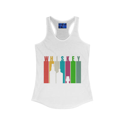 Whiskey spelled with an 'e' Women's Racerback Tank Top by cypherpunkgear.com