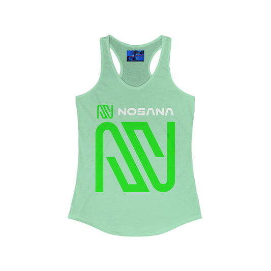 Nosana (NOS) Women's Racerback Tank Top by cypherpunkgear