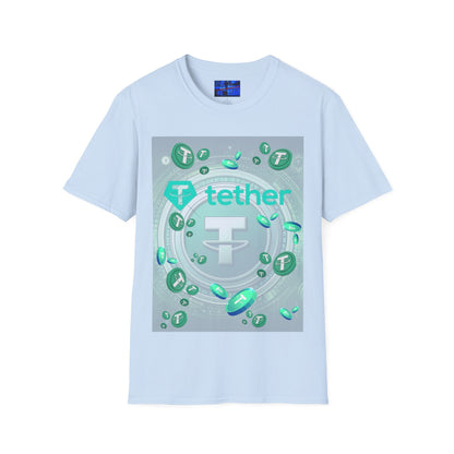 Tether Light colors Unisex T-Shirt by cypherpunkgear.com