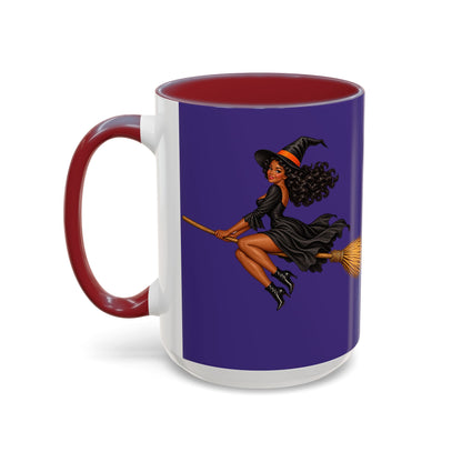 Velvet Vex Purple Accent Mug by CreepyCrafts.boo