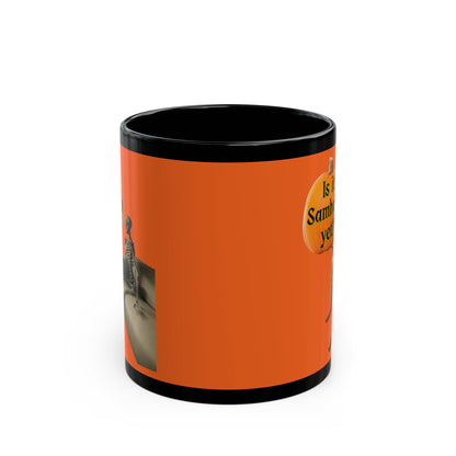 Is it Samhain yet? Skeleton's Pumpkin Orange Mug by CreepyCrafts.boo