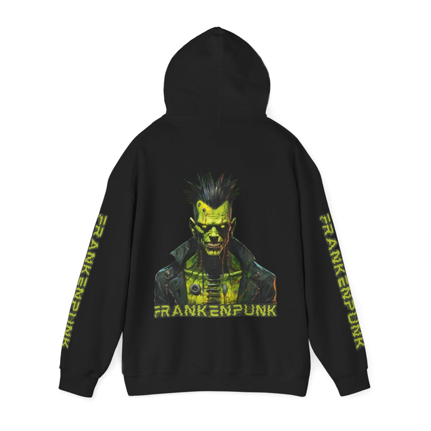 Frankenpunk Hoodie Unisex Hooded Sweatshirt by CreepyCrafts.boo