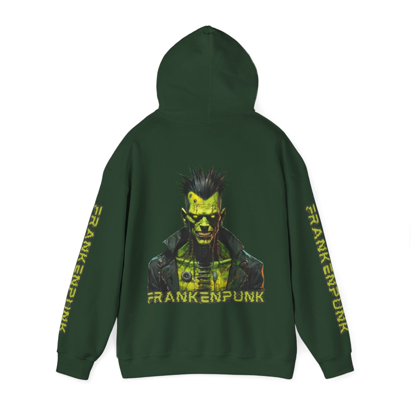 Frankenpunk Hoodie Unisex Hooded Sweatshirt by CreepyCrafts.boo