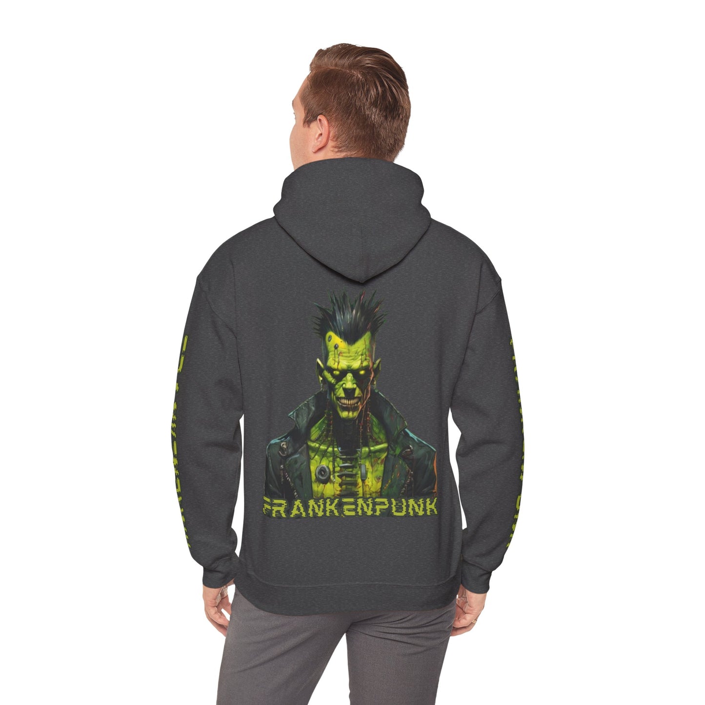 Frankenpunk Hoodie Unisex Hooded Sweatshirt by CreepyCrafts.boo