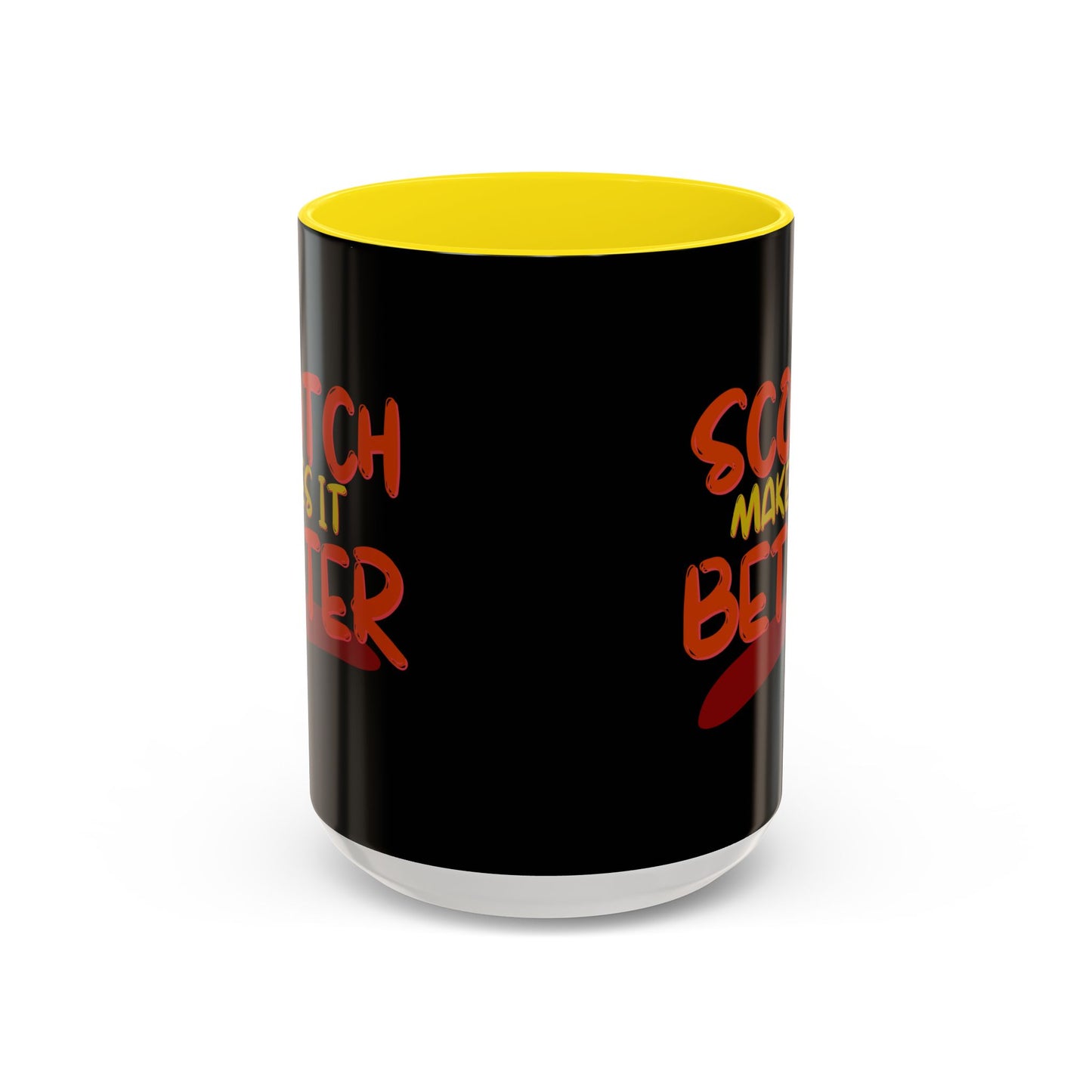 Scotch makes it better Accent Mug by cypherpunkgear.com