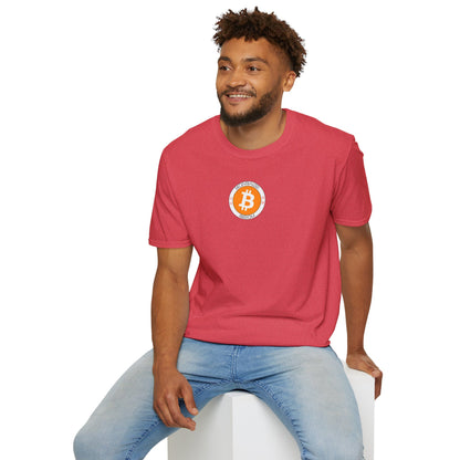 2-sided, Bitcoin, Bitcoin, Bitcoin (BTC) Light colors Unisex T-Shirt by cypherpunkgear.com