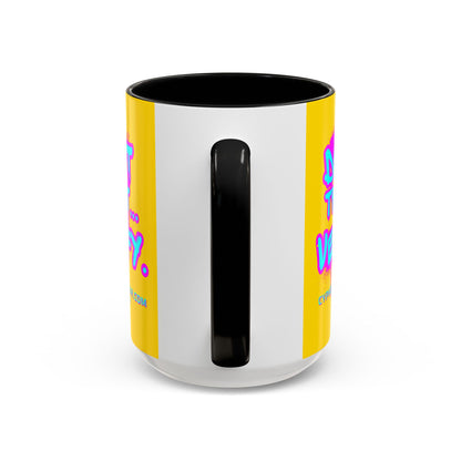 Don't Trust...Verify. Yellow Accent Mug by cypherpunkgear.com