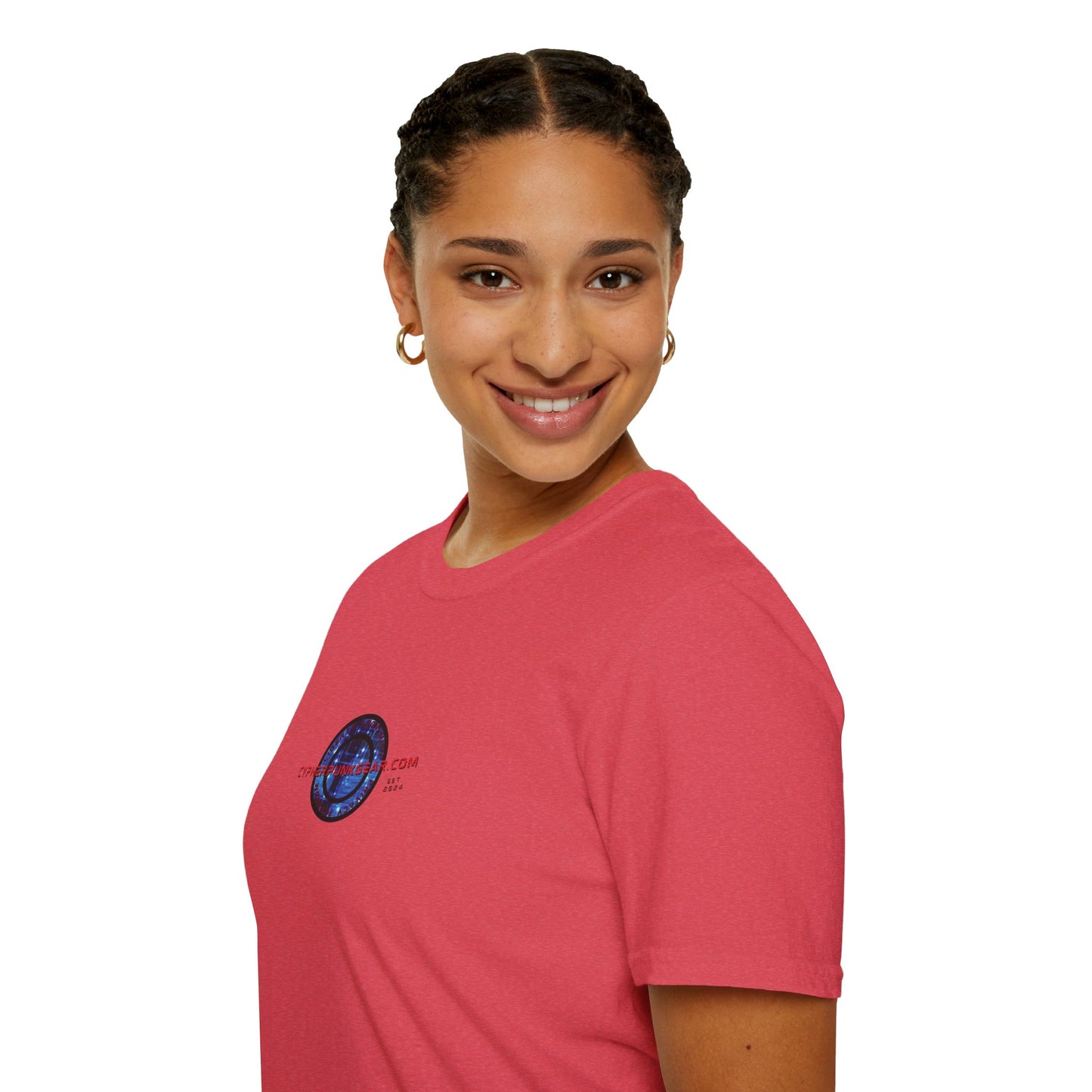 2-sided, cypherpunkgear.com logo Light colors Unisex T-Shirt by cypherpunkgear.com