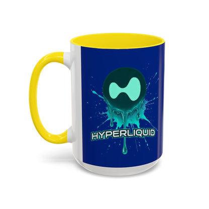 HYPE Drip Blue Accent Mug by cypherpunkgear.com