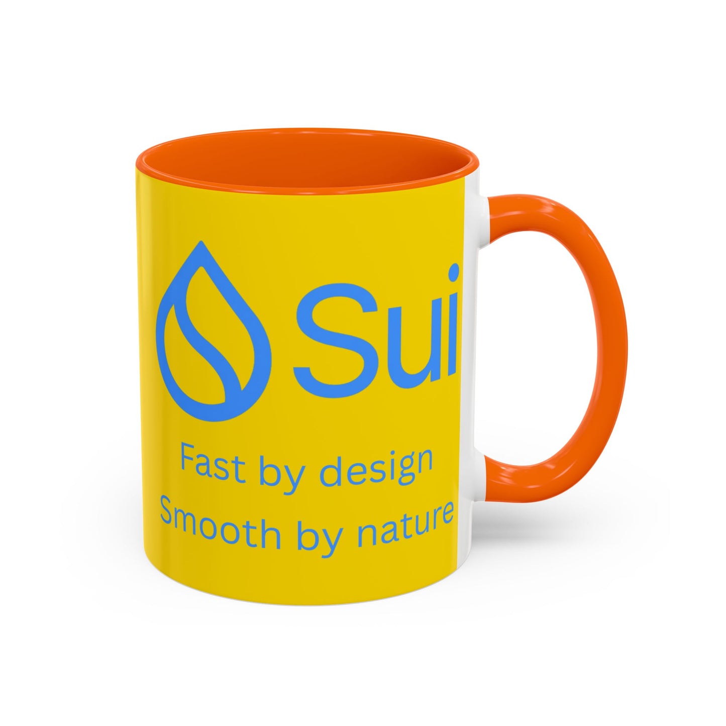 SUI Yellow Accent Mug by cypherpunkgear.com
