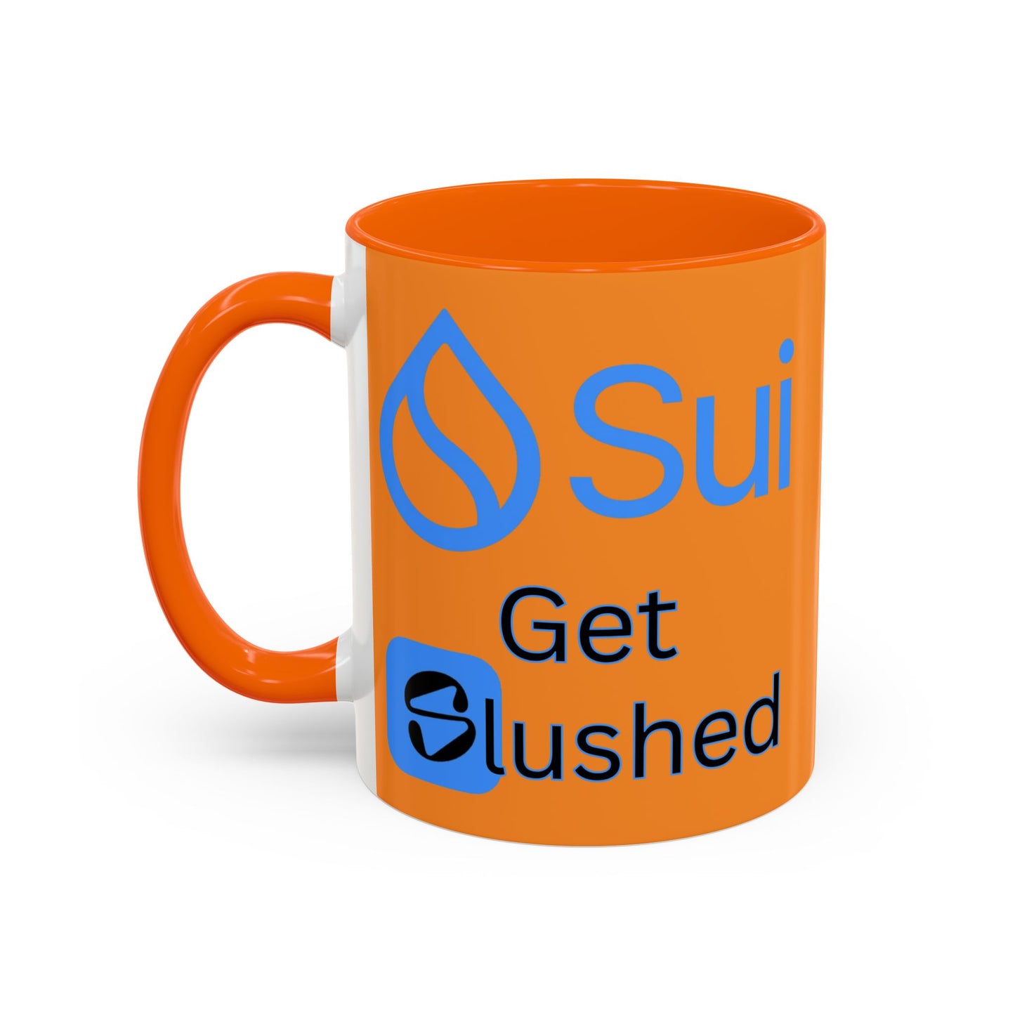 Sui: Get Slushed Orange Accent Mug by cypherpunkgear.com