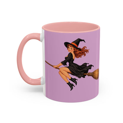 Hazel Hex Pink Accent Mug by CreepyCrafts.boo