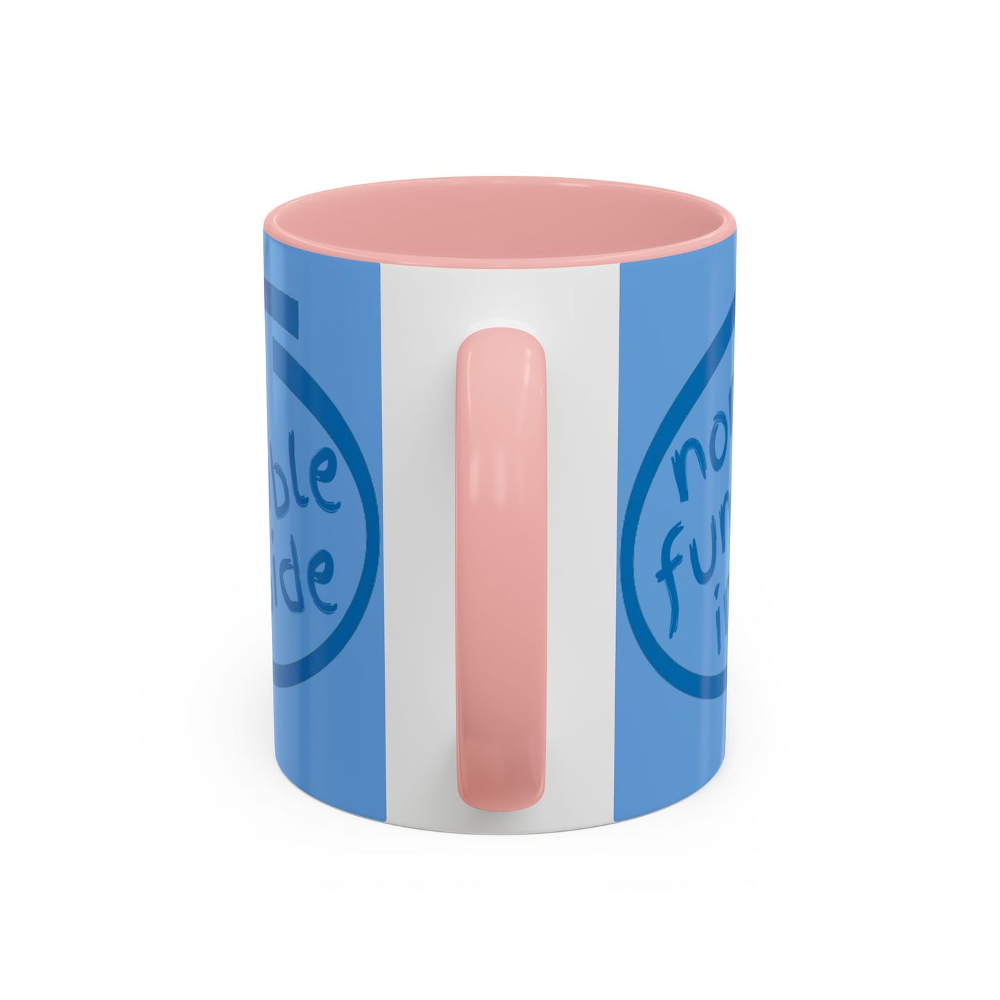 Non-Fungible Inside Light Blue Accent Mug by cypherpunkgear.com