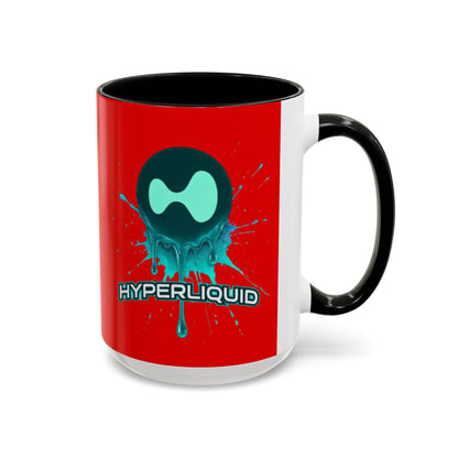 HYPE Drip Red Accent Mug by cypherpunkgear.com