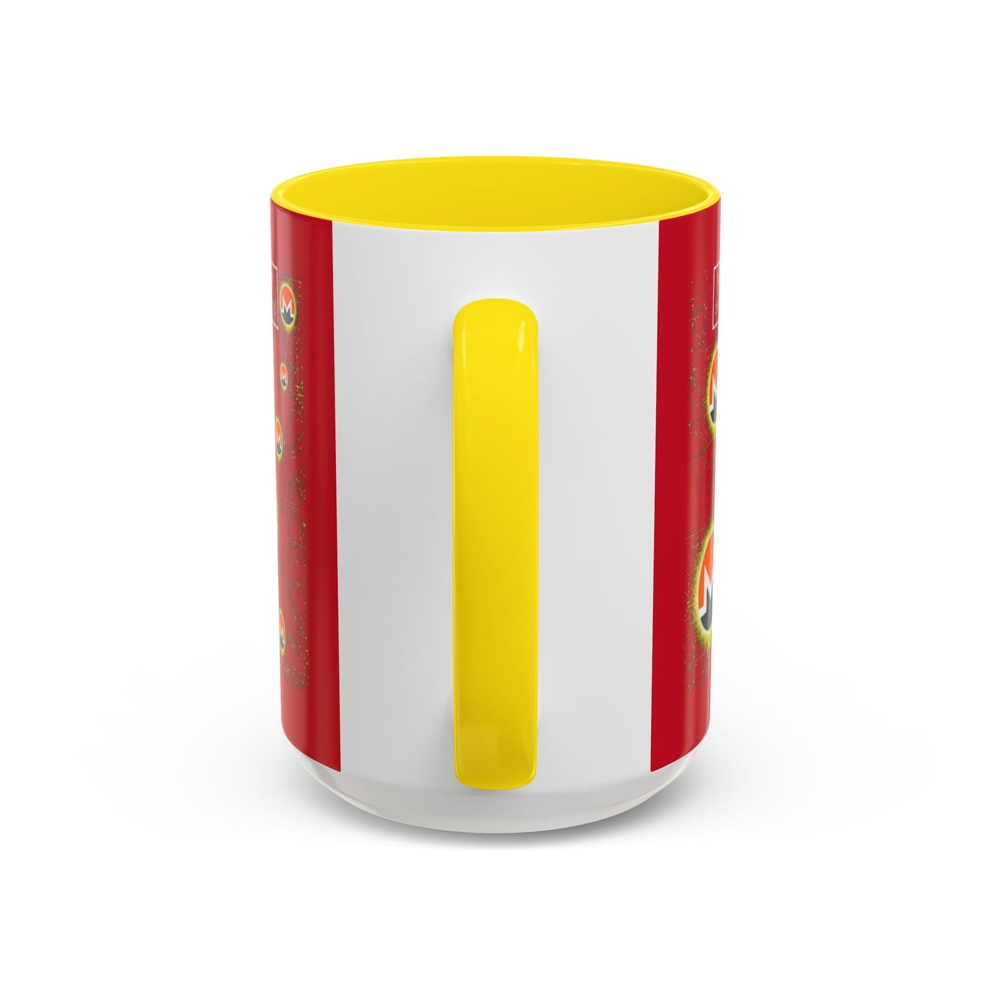 Monero (XMR) don't assume your freedoms are assured Red Accent Mug by cypherpunkgear.com