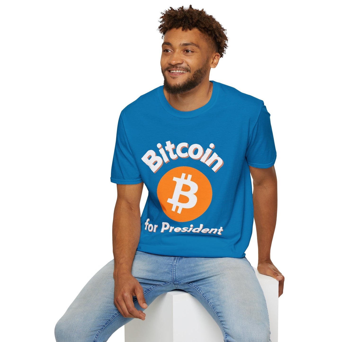 Bitcoin (BTC) for President DKcolors Unisex T-Shirt by cypherpunkgear