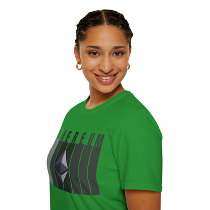 Ethereum (ETH) Dark colors Unisex T-Shirt by cypherpunkgear.com