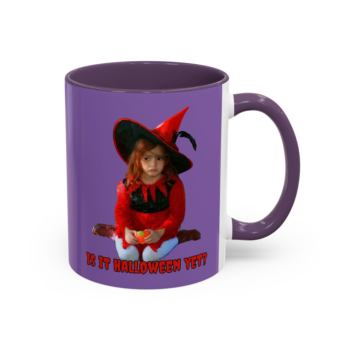 Is it Halloween yet? Light Purple Accent Mug by CreepyCrafts.boo