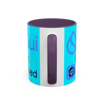 Sui: Get Slushed Light Blue Accent Mug by cypherpunkgear.com