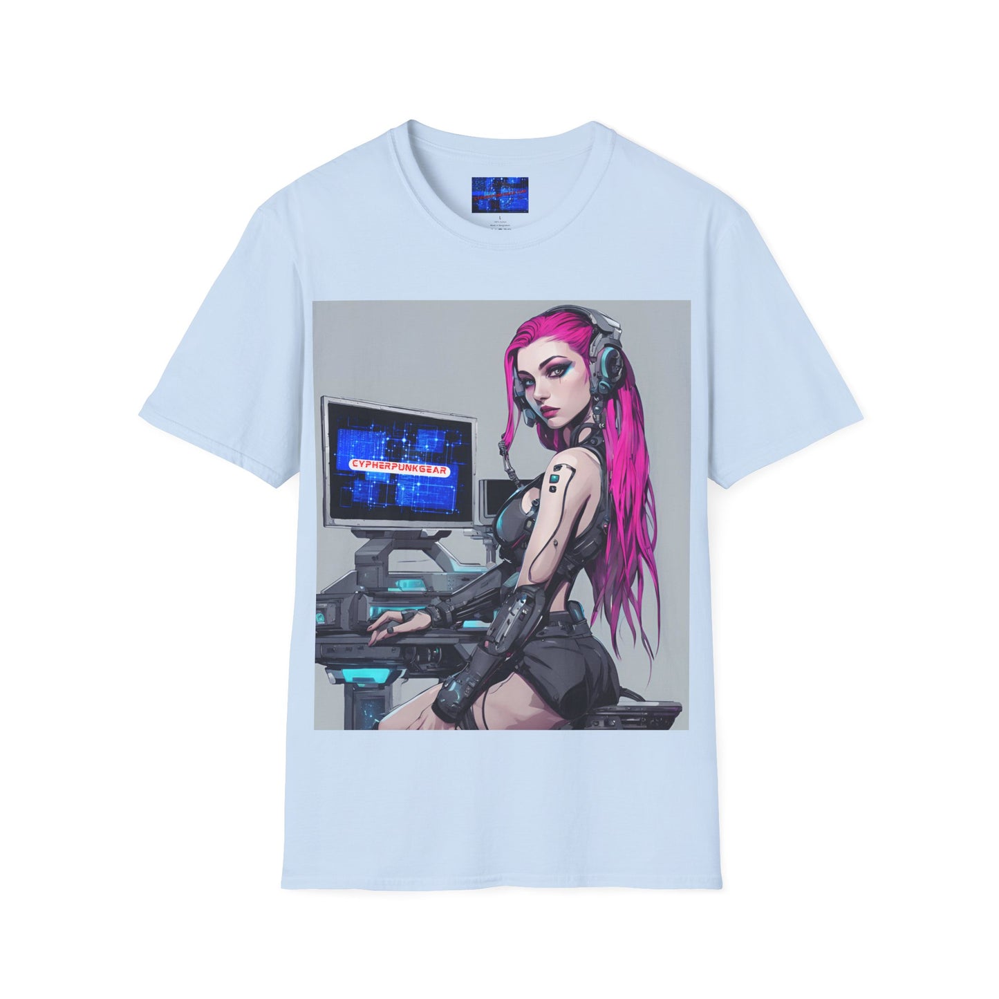 Netrunner Cyberpunk Light colors Unisex T-Shirt by cypherpunkgear.com