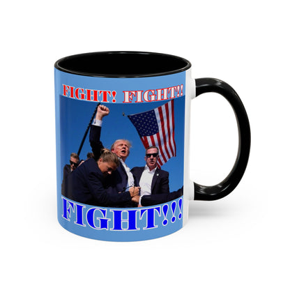 FIGHT! FIGHT!! FIGHT!!! Accent Mug by cypherpunkgear