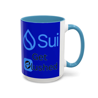 Sui: Get Slushed Dark Blue Accent Mug by cypherpunkgear.com