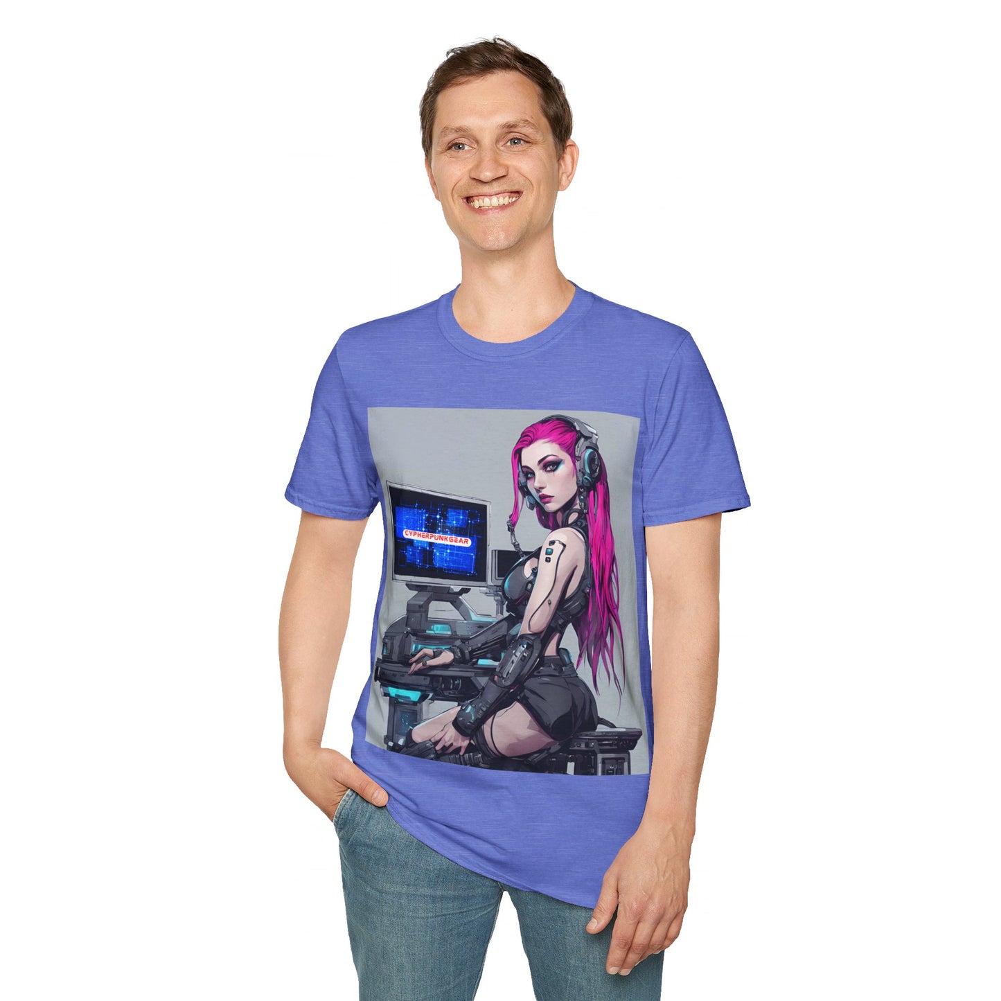 Netrunner Cyberpunk Unisex T-Shirt by cypherpunkgear