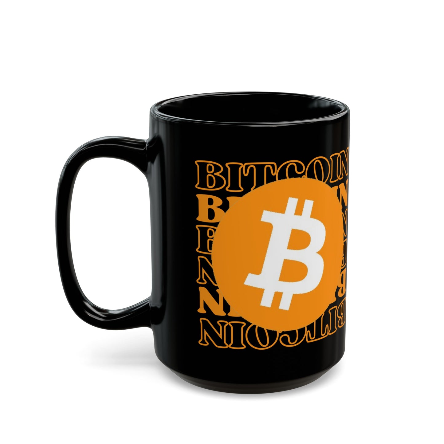 Bitcoin (BTC) Black Mug by cypherpunkgear