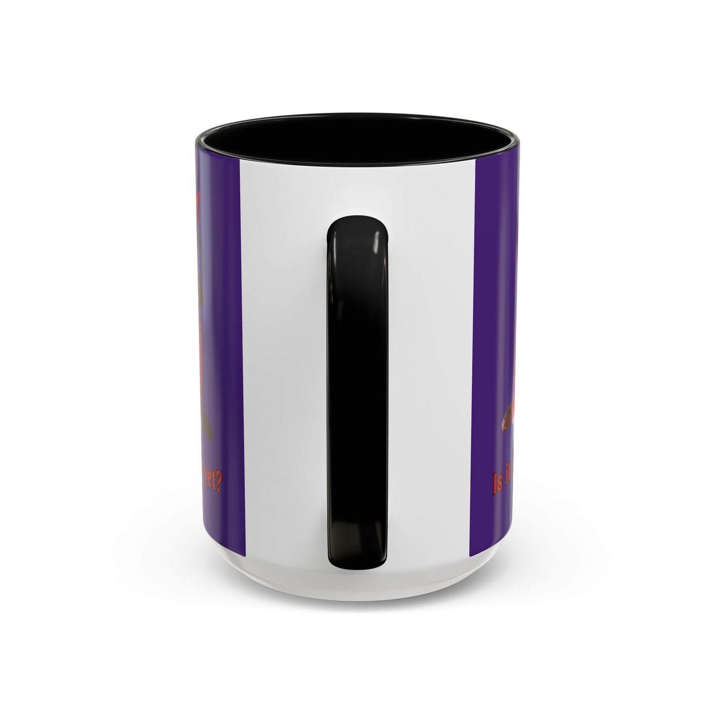 Is it Samhain yet? Dark Purple Accent Mug by CreepyCrafts.boo
