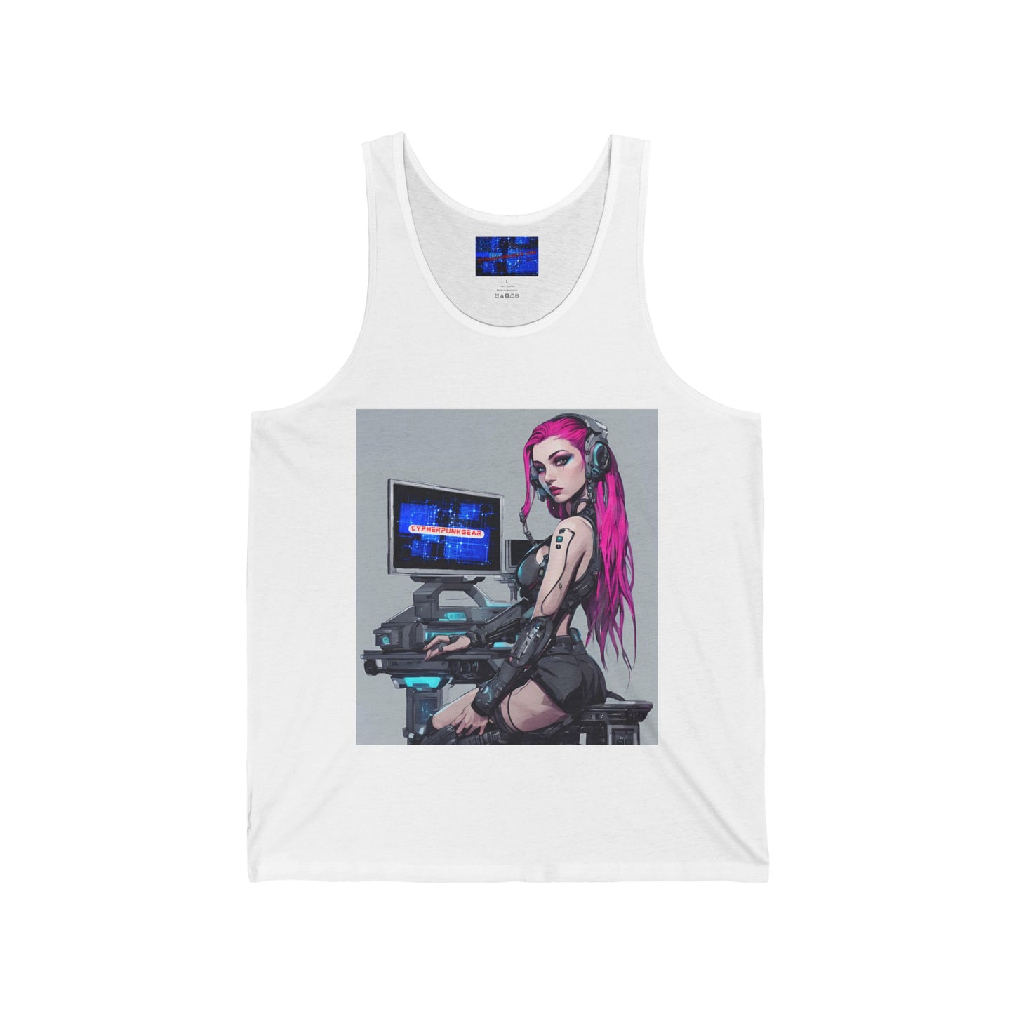 ¡Cyberpunk de cypherpunkgear! Camiseta sin mangas unisex