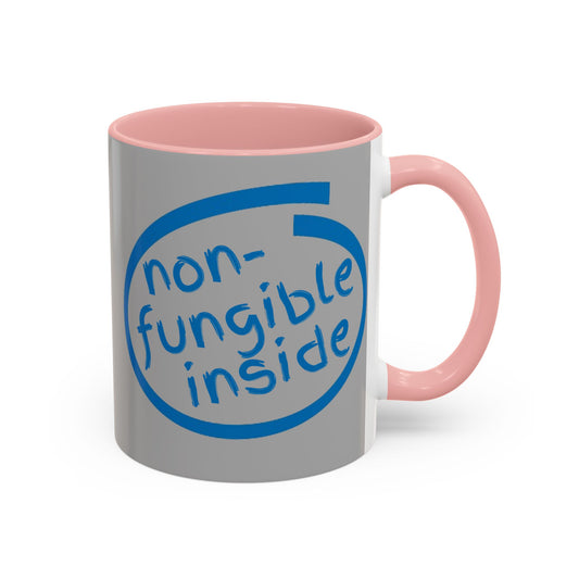 Non-Fungible Inside Grey Accent Mug by cypherpunkgear.com