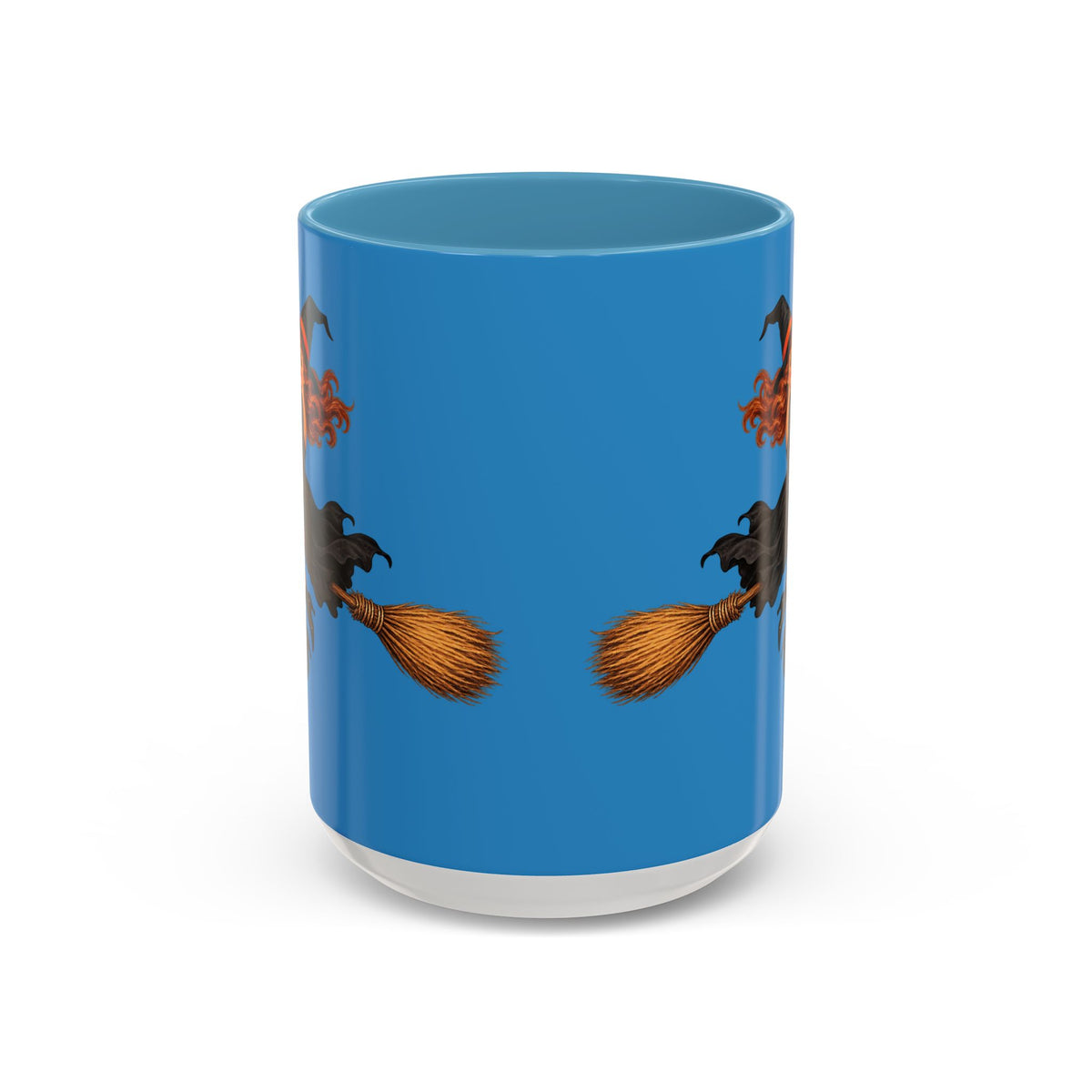 Hazel Hex Blue Accent Mug by CreepyCrafts.boo