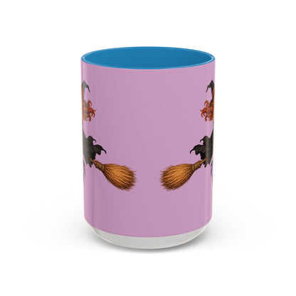 Hazel Hex Pink Accent Mug by CreepyCrafts.boo