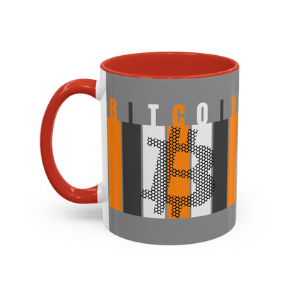 Bitcoin (BTC) Freedom Accent Mug by cypherpunkgear