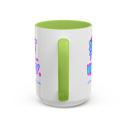 Don't Trust...Verify. White Accent Mug by cypherpunkgear.com