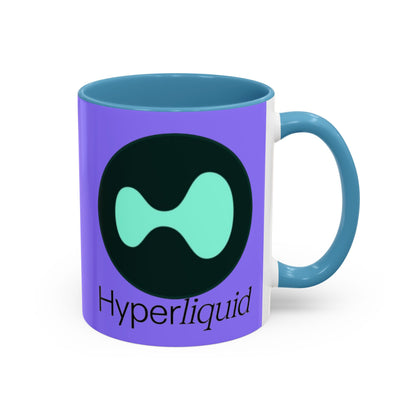 Hyperliquid Black font Light Purple Accent Mug by cypherpunkgear.com