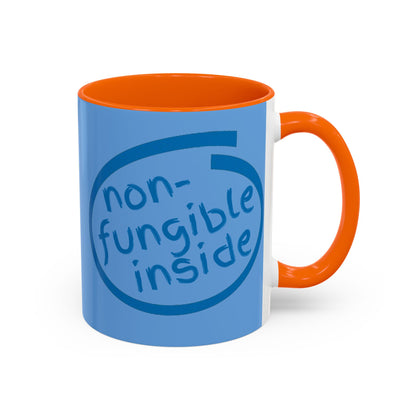 Non-Fungible Inside Light Blue Accent Mug by cypherpunkgear.com