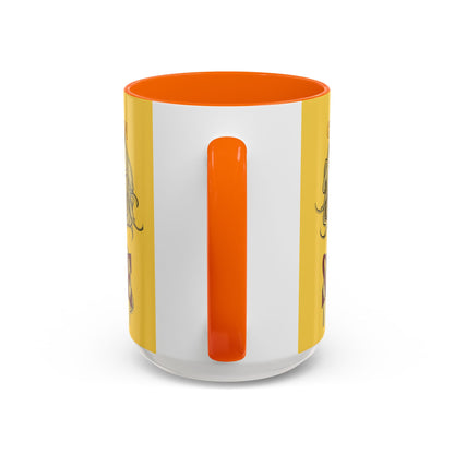 Caution, Savage Yellow Accent Mug by cypherpunkgear.com