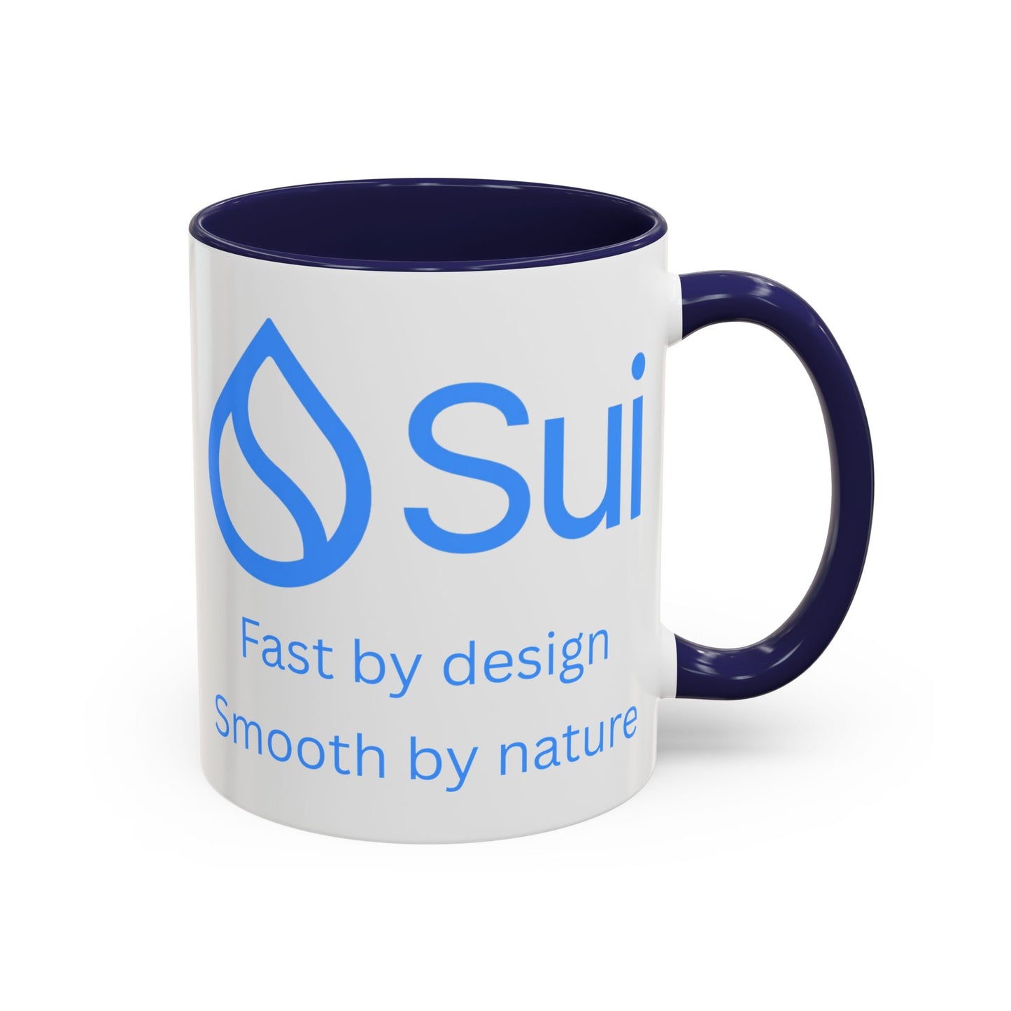 SUI White Accent Mug by cypherpunkgear.com