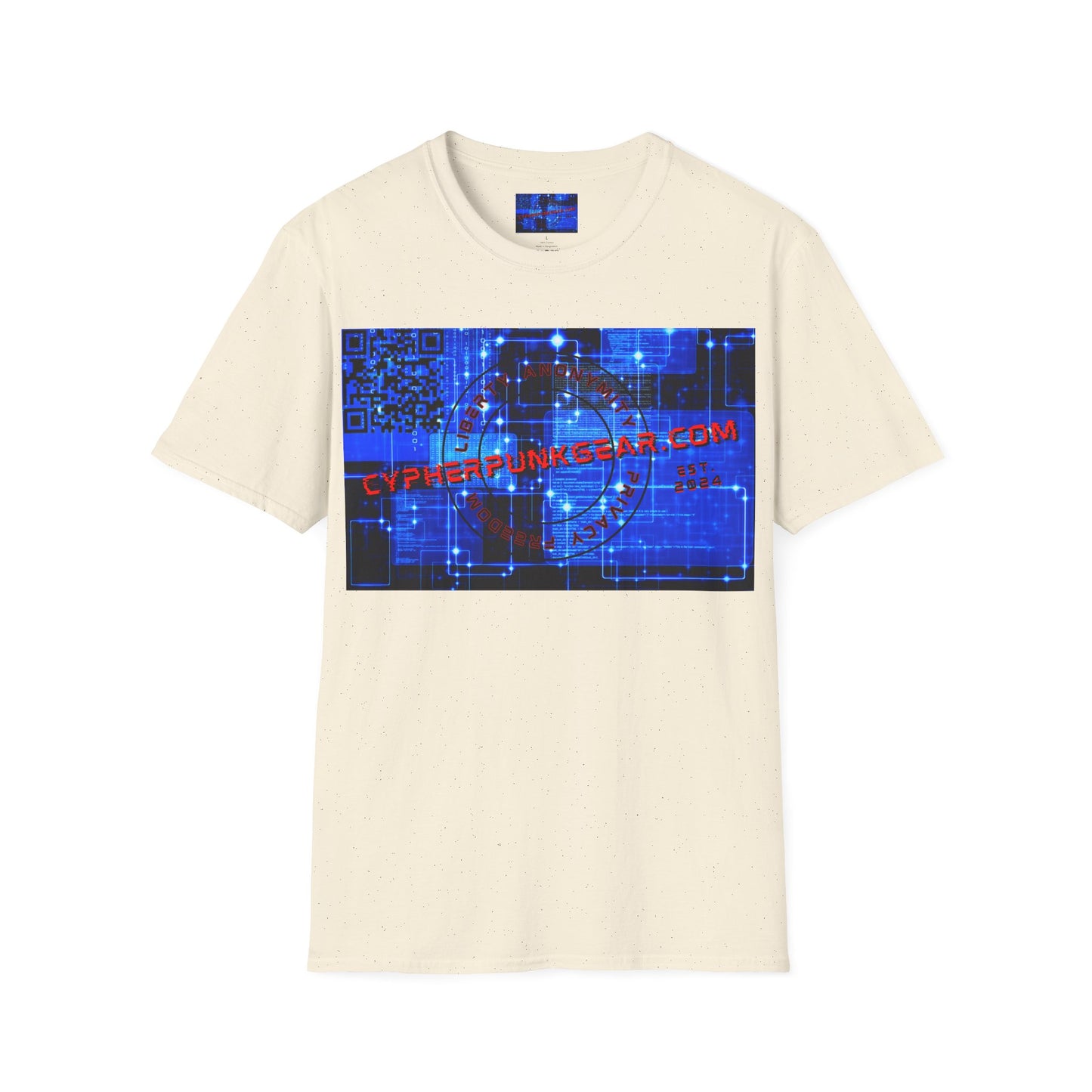 Cypherpunkgear.com logo Light colors Unisex T-Shirt by cypherpunkgear.com