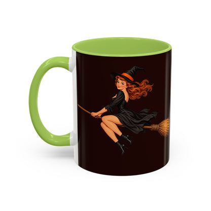 Hazel Hex Brown Accent Mug by CreepyCrafts.boo