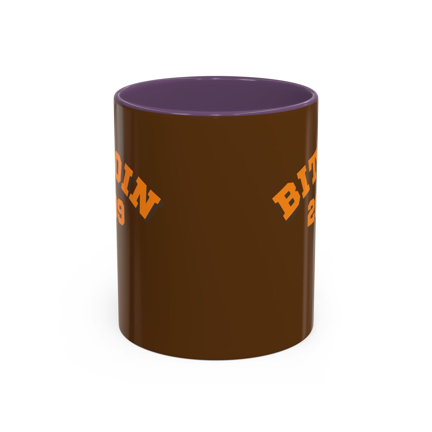 Bitcoin 2009 Brown Accent Mug by cypherpunkgear.com