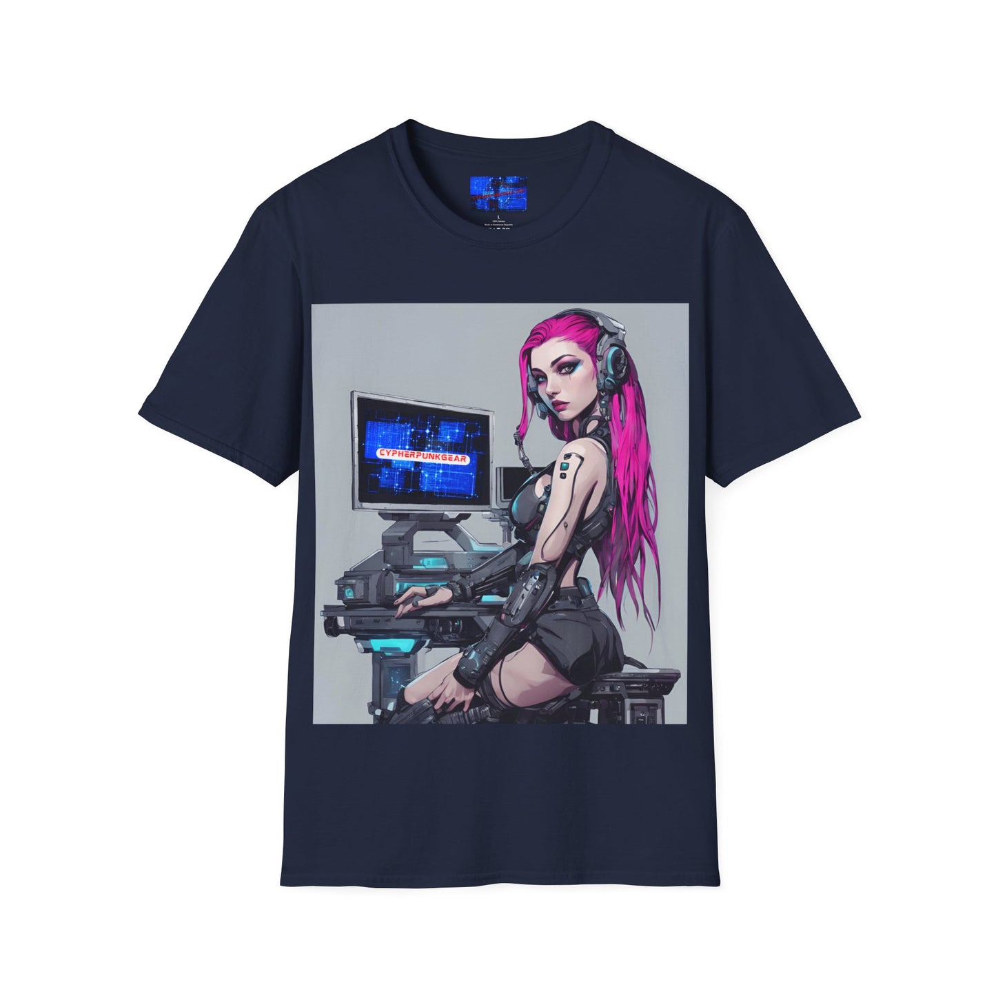 Netrunner Cyberpunk Unisex T-Shirt by cypherpunkgear