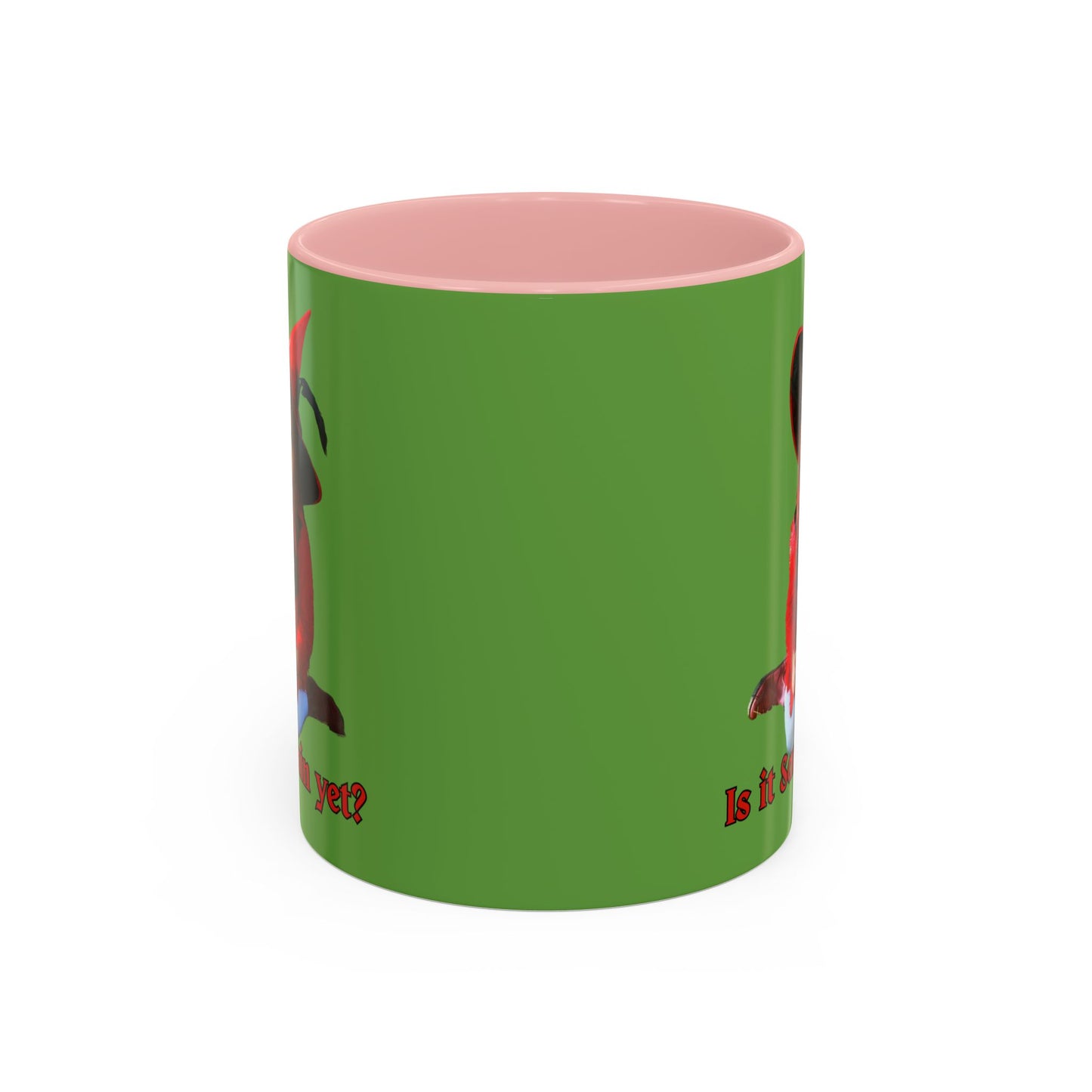 Is it Samhain yet? Green Accent Mug by CreepyCrafts.boo