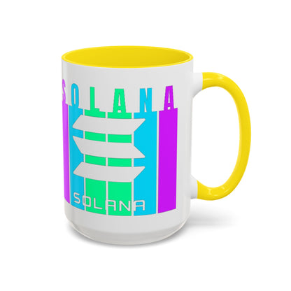 Solana (SOL) Freedom Accent Mug by cypherpunkgear.com