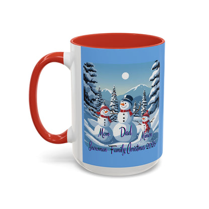 Snowman Family of 3 Accent Mug by cypherpunkgear.com