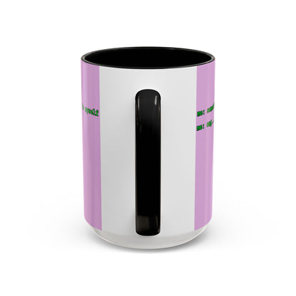 Sometimes I talk to myself - me: omg...same Pink Accent Mug by cypherpunkgear.com
